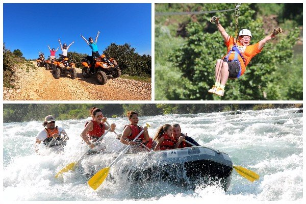 Antalya Rafting & Quad & Zipline Tour