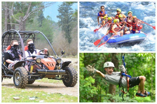 Antalya Rafting & Buggy Safari & Zipline Tour