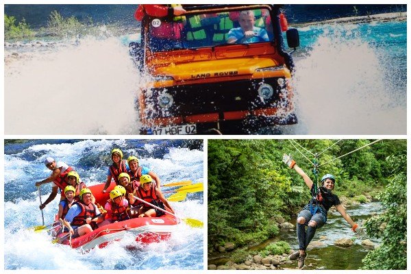 Antalya Rafting & Jeep Safari & Zip Line Tour