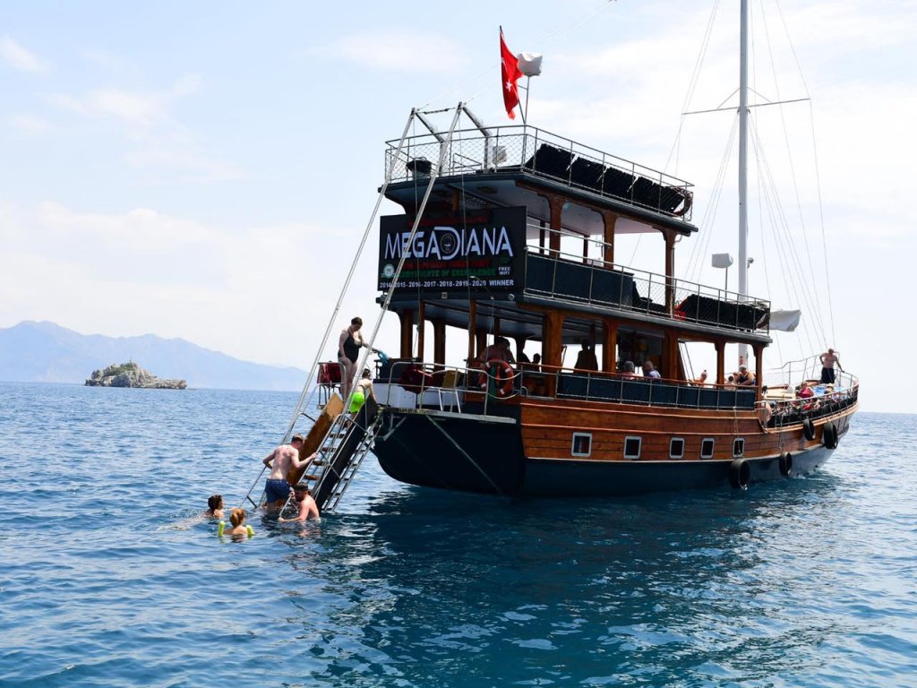 diana boat trip marmaris Turunc Mega Diana Boat Trip
